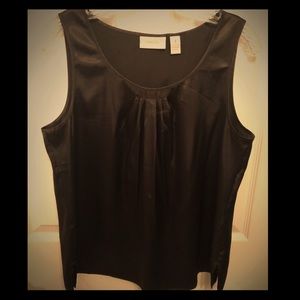 Chico’s black satin tank